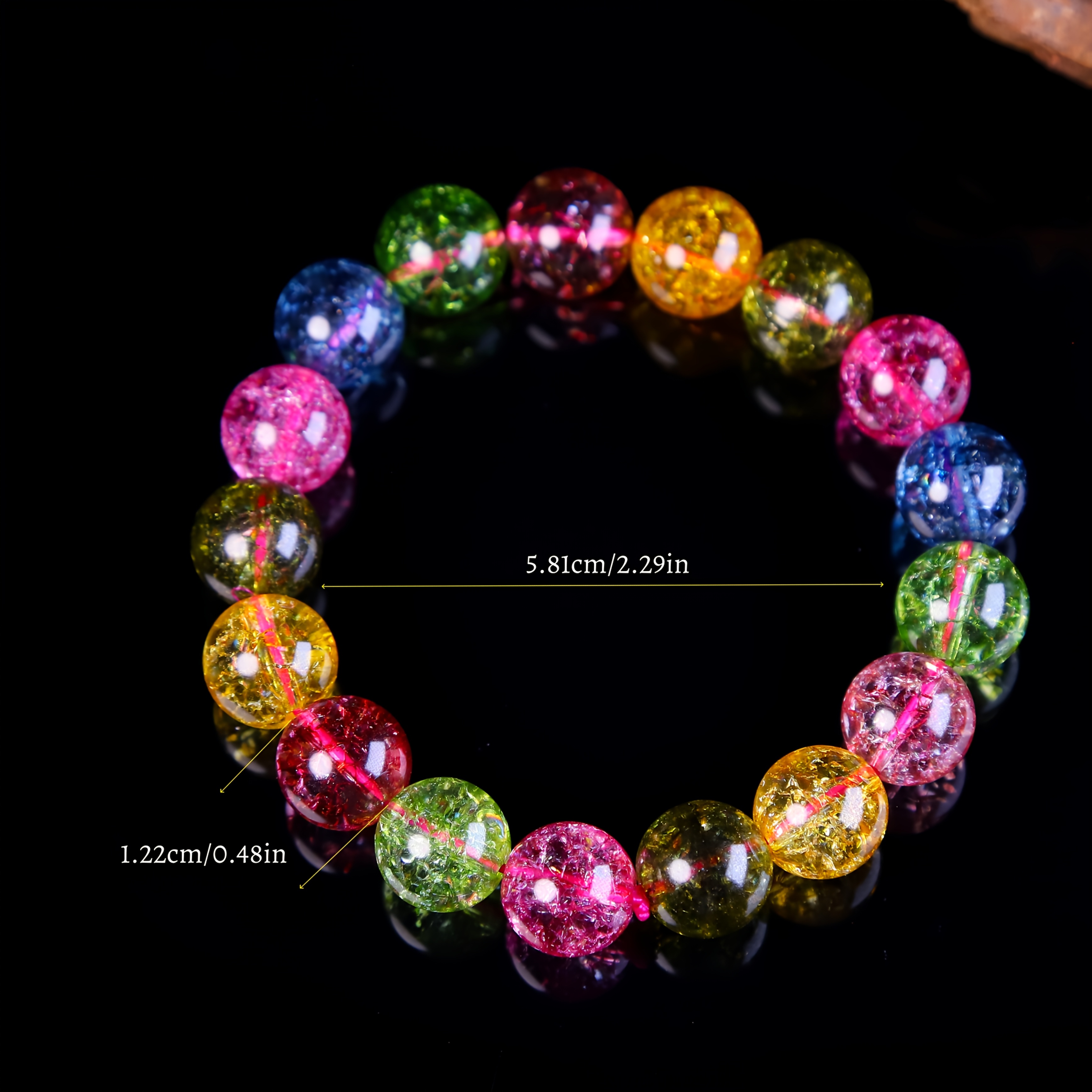 Natural Multicolored Rainbow Bracelet, Fashionable Gift